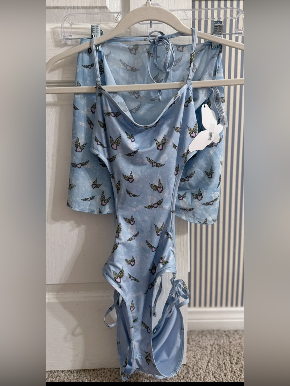 NWT Frankie’s Swimsuit Sarong (XS) & NWOT Frankie’s 1-Piece Swimsuit(M)